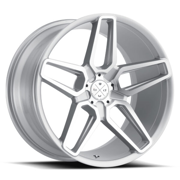 Blaque Diamond BD-17-5 Silver Machined Face 20x11 Wheel Product Photo