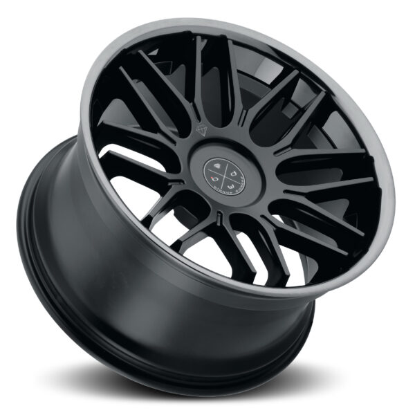 Blaque Diamond BD-27 Satin Black Face 20x11 Wheel Product Photo