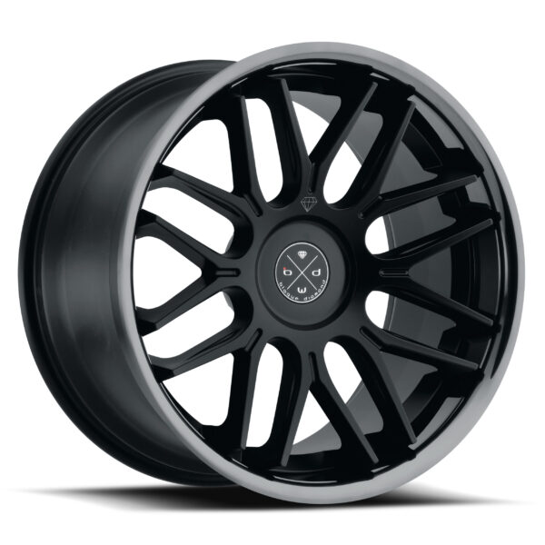 Blaque Diamond BD-27 Satin Black Face 20x11 Wheel Product Photo