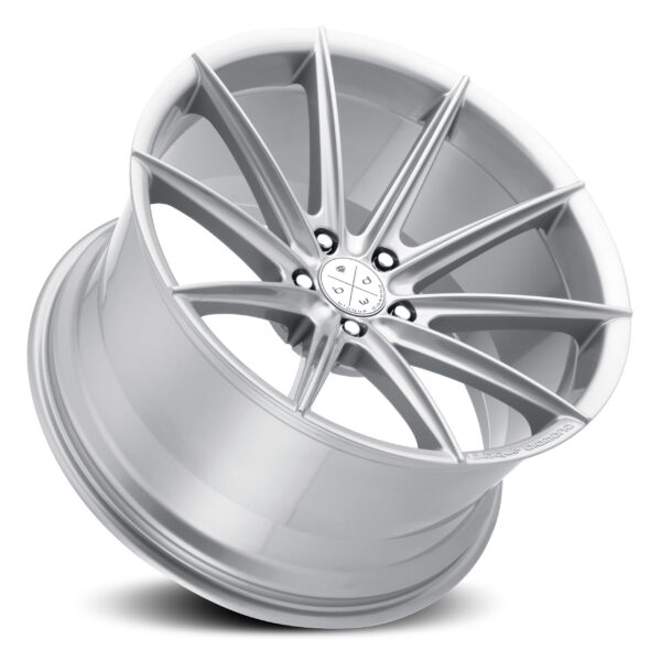 Blaque Diamond BD-11 Gloss Metallic Silver Face 20x10 Wheel Product Photo