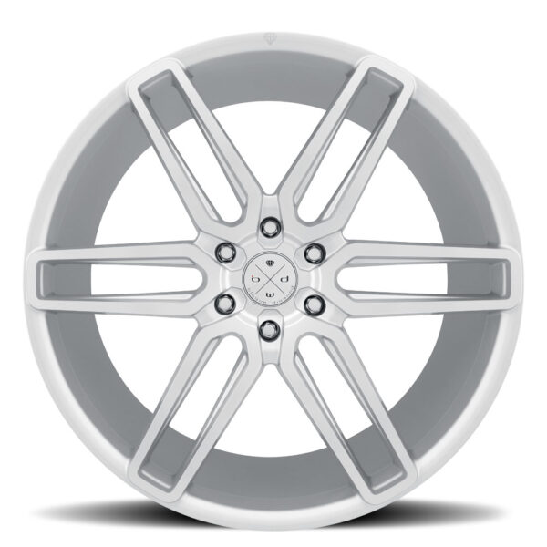 Blaque Diamond BD-17-6 Silver Machined Face 24x10 Wheel Product Photo