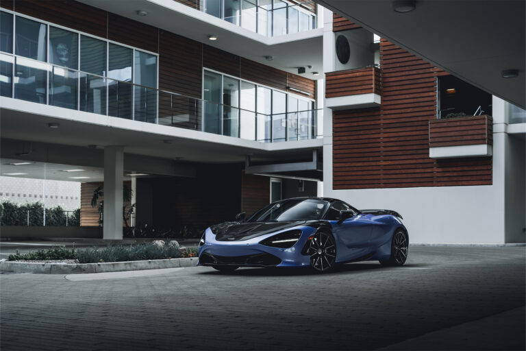 A 2018 McLaren 720s on Gloss Black BD-F29 Aftermarket Wheels