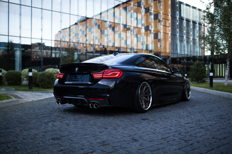 2015 BMW 4 Series Coupe on Blaque Diamond BD23 wheels in a Matte Bronze finish.