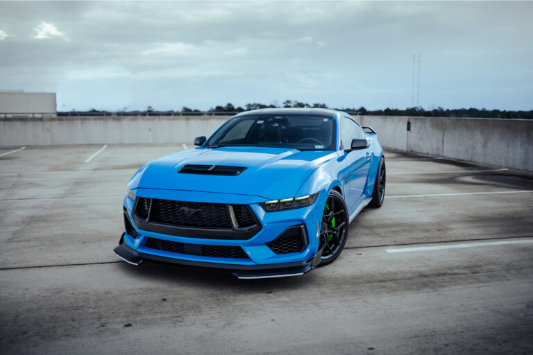 2024 Ford Mustang GT on Blaque Diamond F25 Gloss Black wheels.