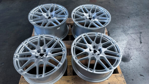 BD-F12 20x9 Front | 20x11 Rear Brushed Silver Finish *USED* (Set of 4 wheels)