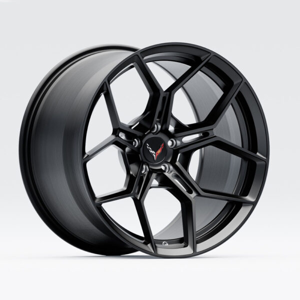 Fully Forged Blaque Diamond F25 Wheels in Satin Black